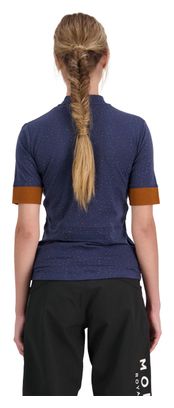 Baselayer Femme Mons Royale Cadence Merino Half Zip Bleu