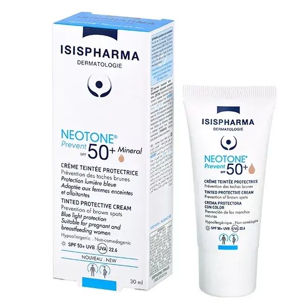 Isispharma Neotone Prevent FPS50+ Creme Mineral com Cor 30ml