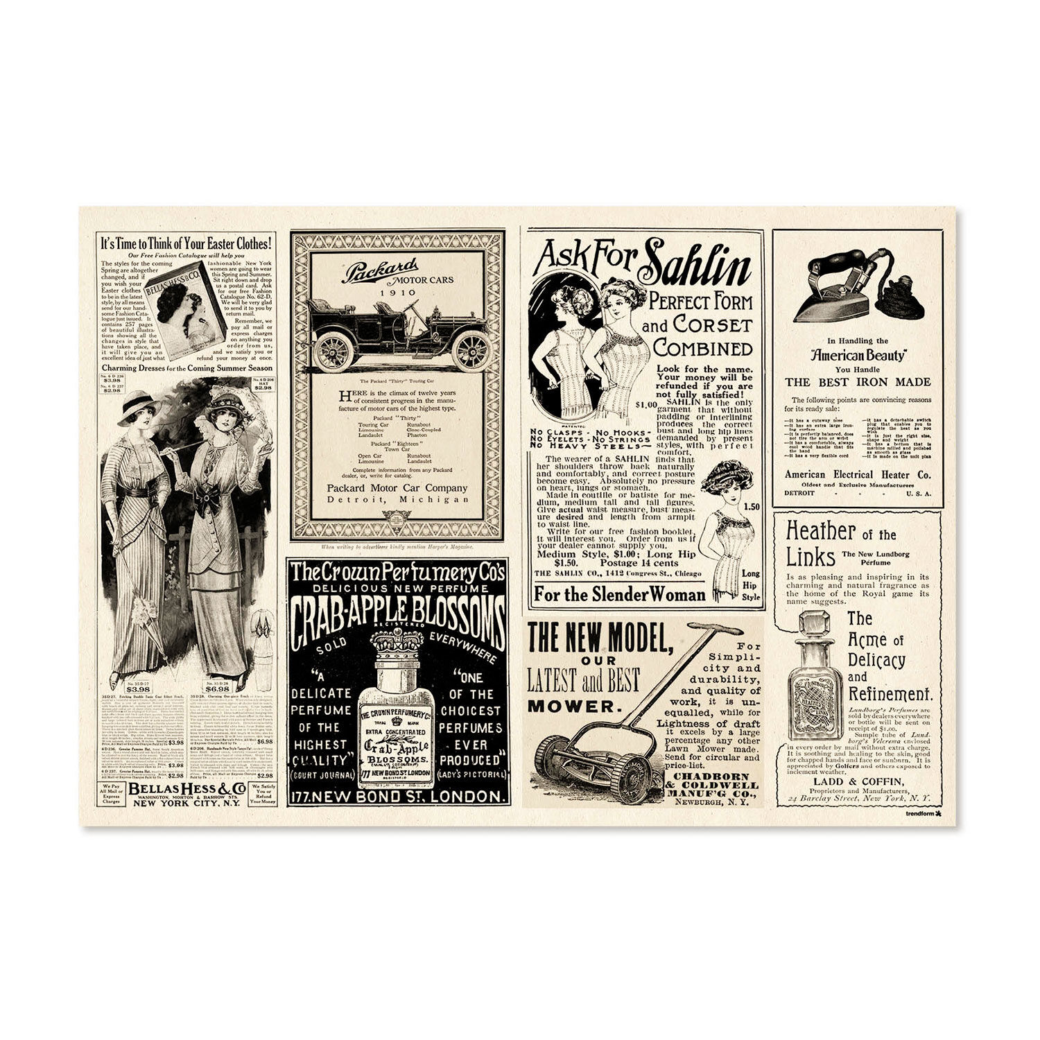 Papiertischset Newspaper