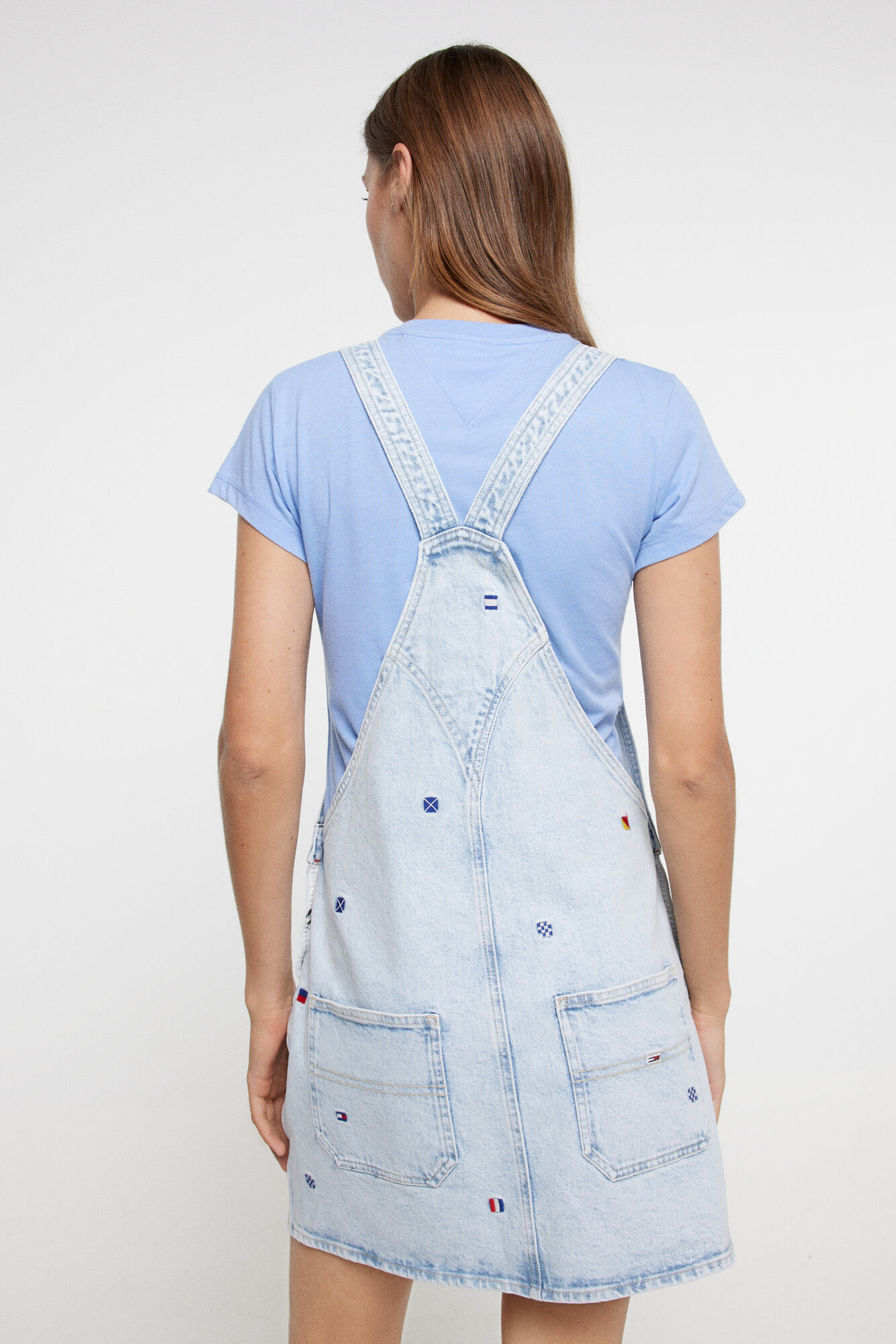vestido jardineira jeans Tommy Jeans