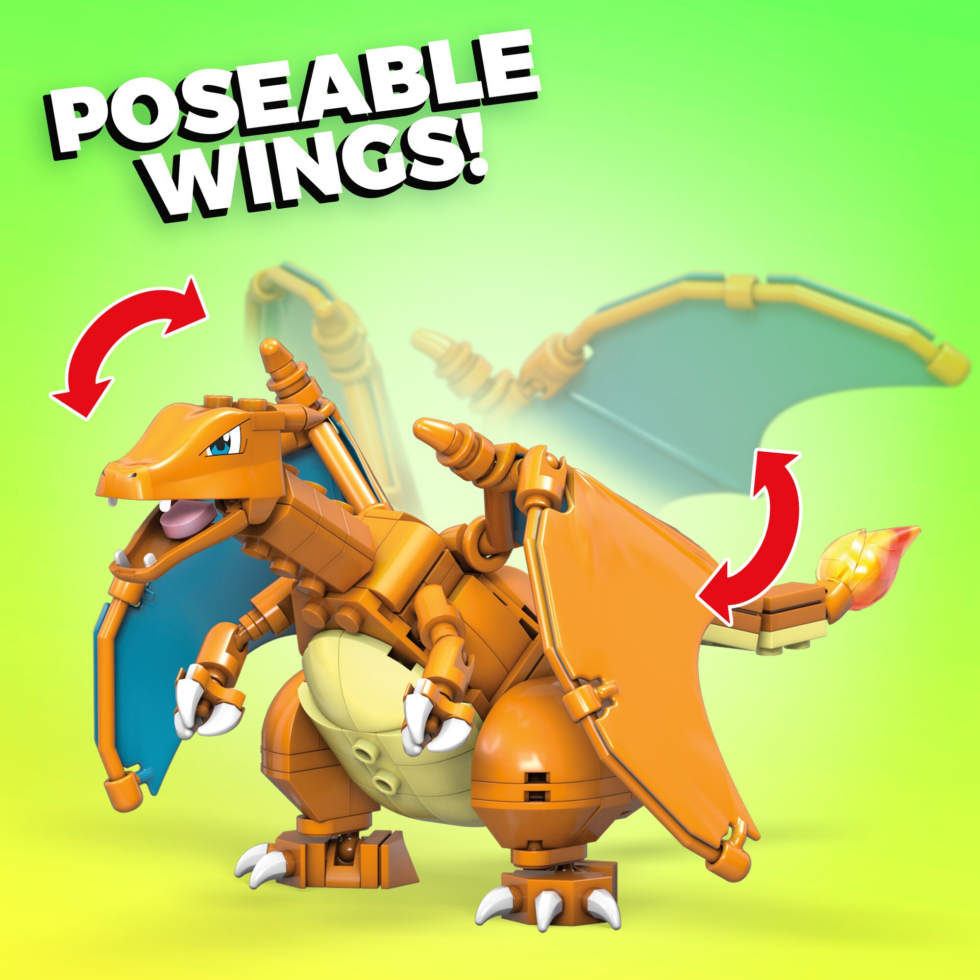 Mattel Konstruktionsspielzeug Pokémon Glurak