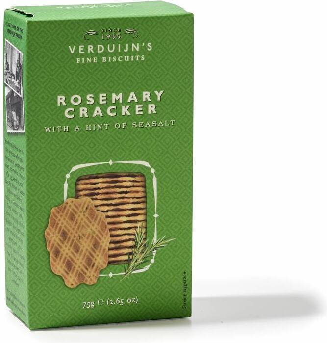 Verduijn’s Fine Biscuits crackers rozemarijn 75 gr