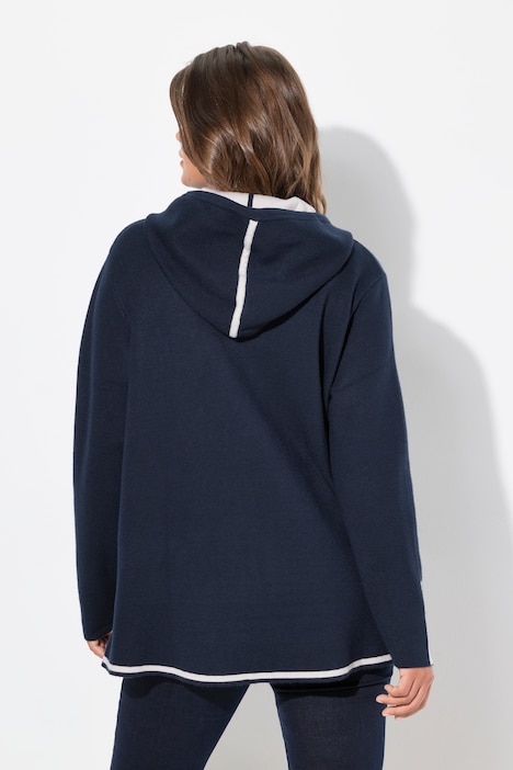 Hoodie, Doubleface, Kapuze, Langarm