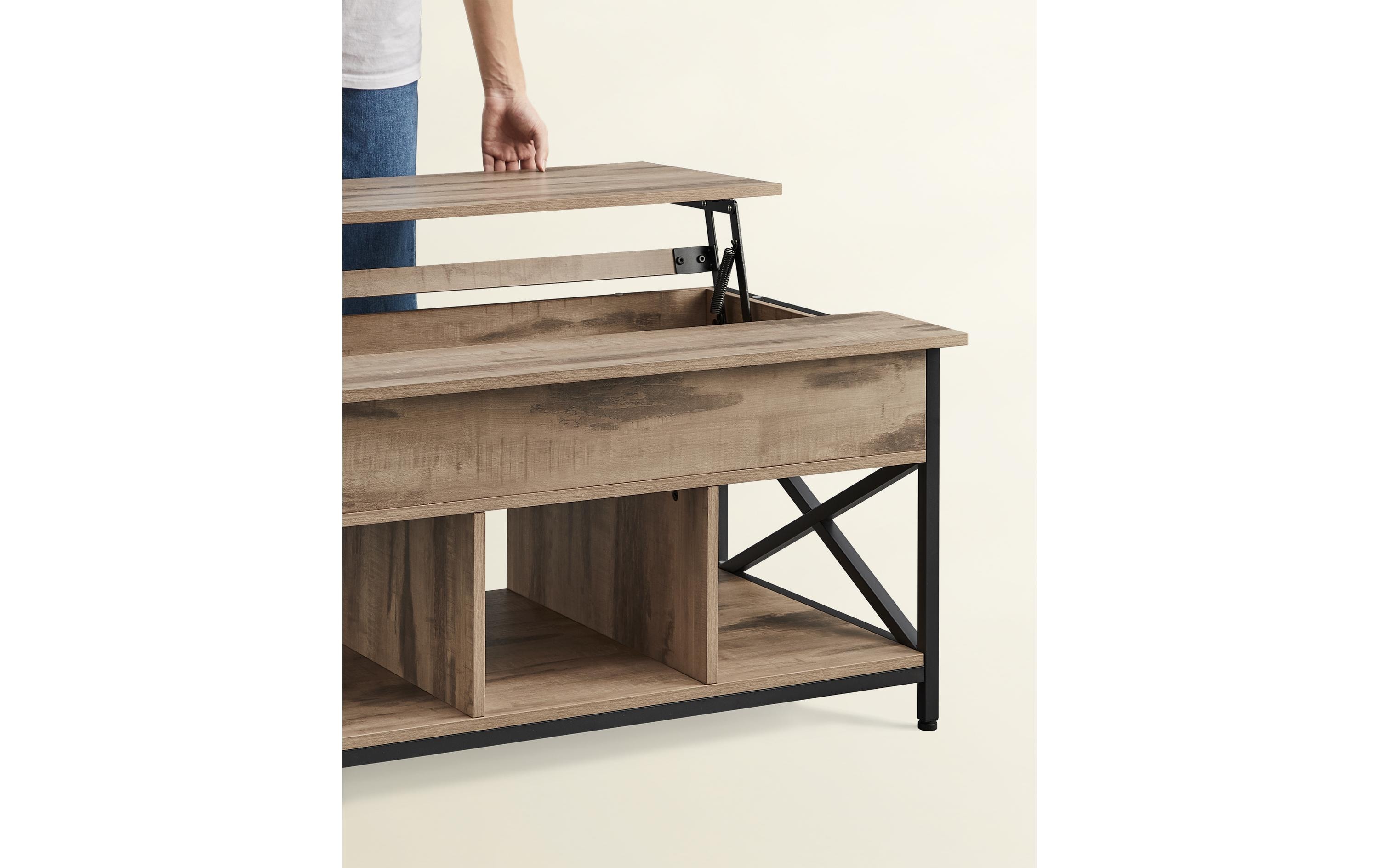 Couchtisch 100 x 48 cm/62 cm, Braun<br>Wohnzimmertisch