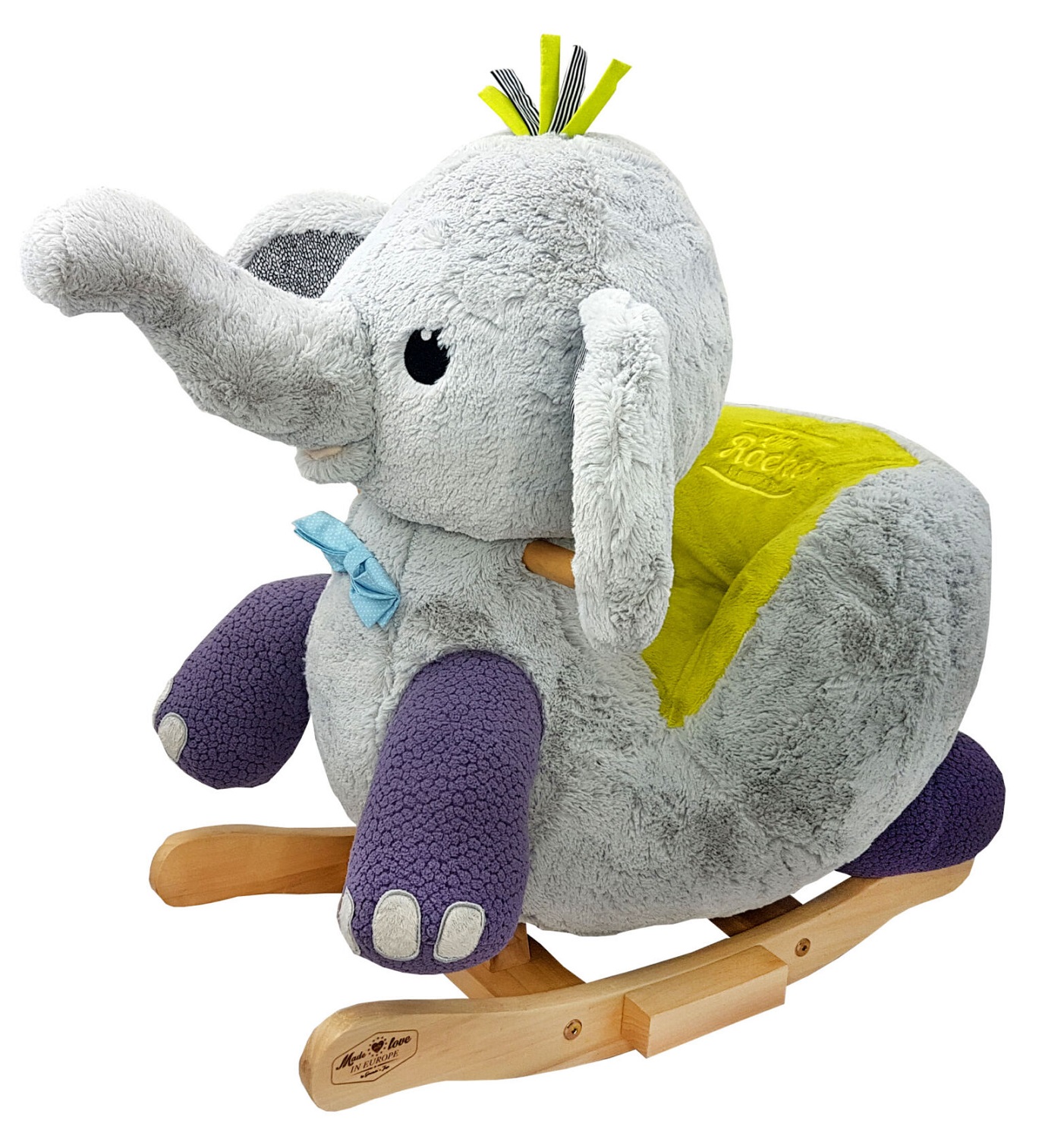 Eléphant à bascule gris