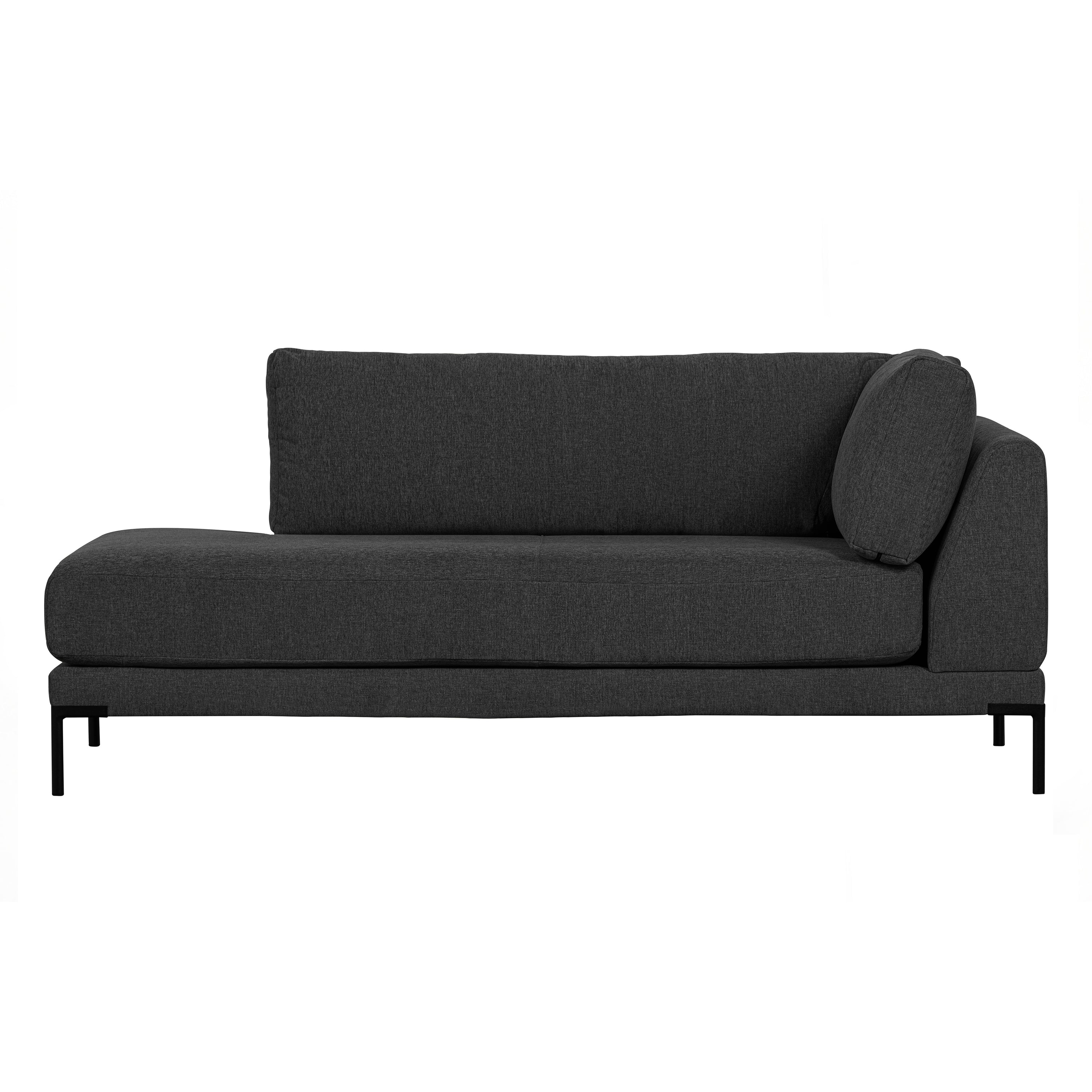 vtwonen Couple Lounge Element  - Polyester - Donkergrijs - 89x100x200