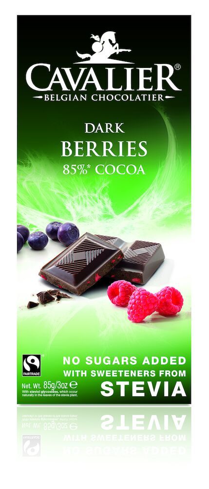 Cavalier Plate mørk bringebær/blåbær 85 gr stevia
