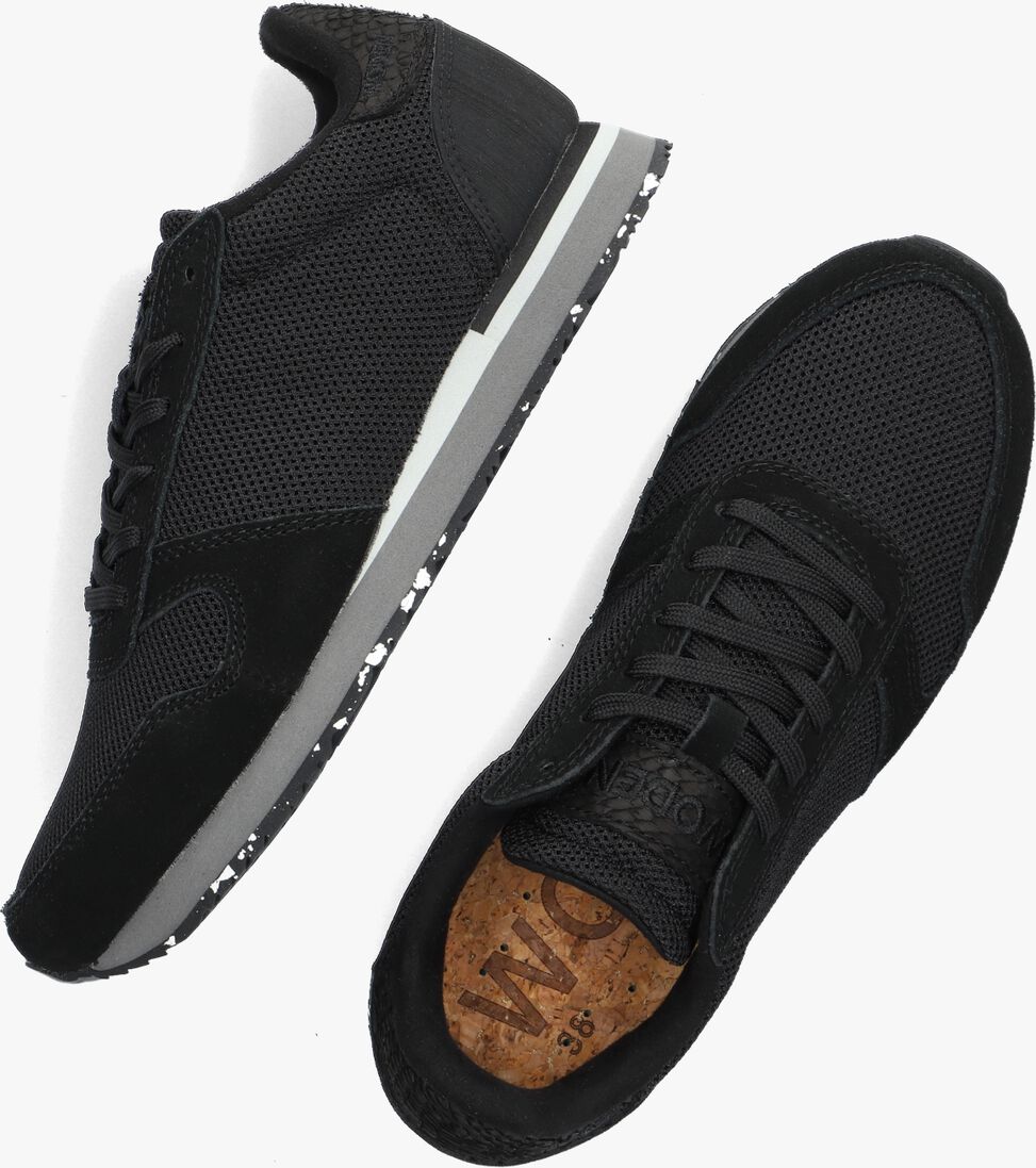 WODEN zwarte woden lage sneakers ydun icon