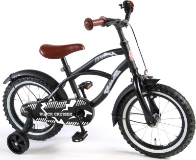 Volare Børneykel - 3,5-5 År - 12'' - Black Cruiser - Sort