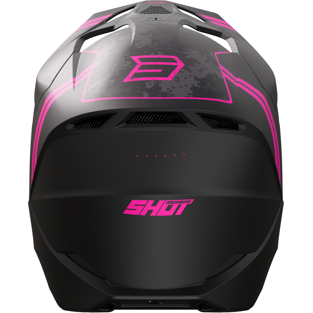 Shot - Casque Furious Army Noir / Camouflage Gris / Rose
