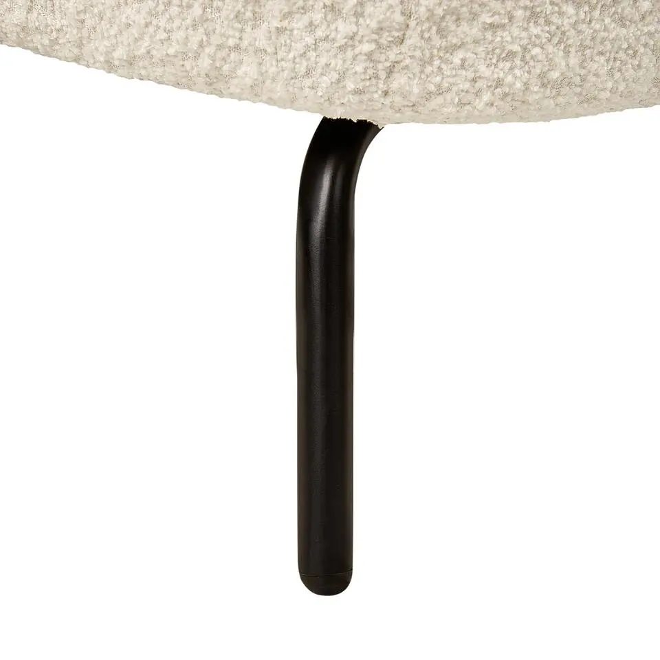 KUMLA - Fauteuil - Gebroken wit - Bouclé