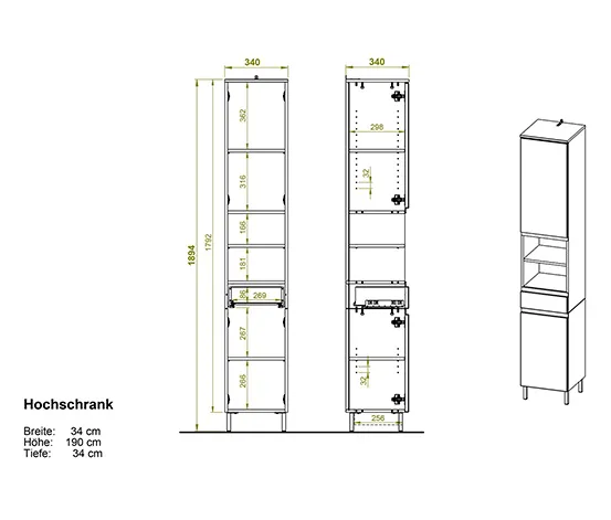Hochschrank »Torrance«