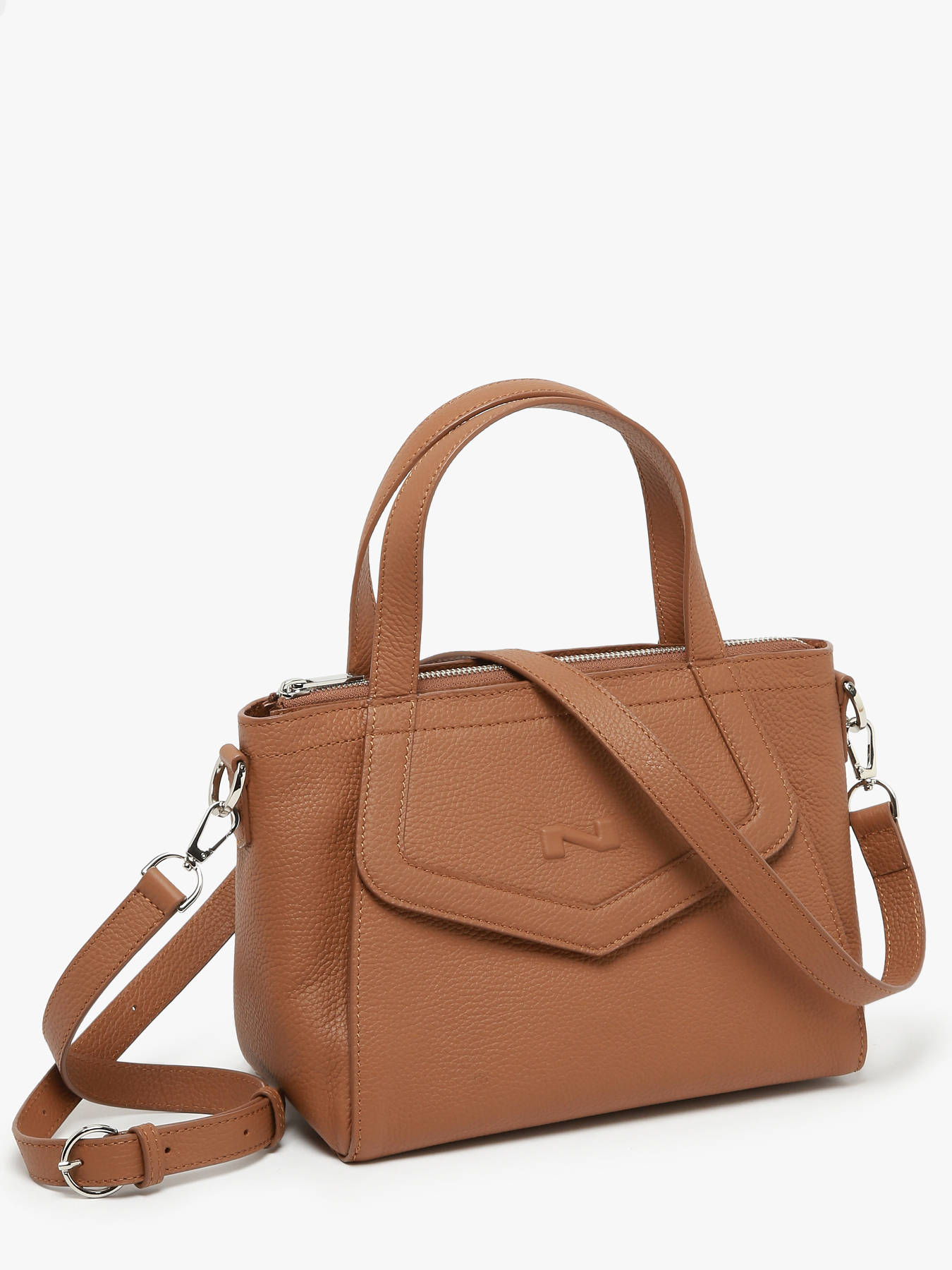 Sazc  main Cacao cuir NATHAN BAUME