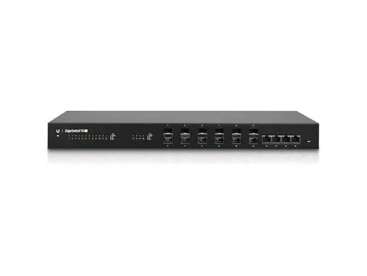 Ubiquiti EdgeSwitch ES-16-XG - Switch - L3 - Administreret - 12 x 10 Gigabit SFP    4 x 10 Gigabit Ethernet - monterbar på stativ - AC 120/230 V / DC 16 - 25 V