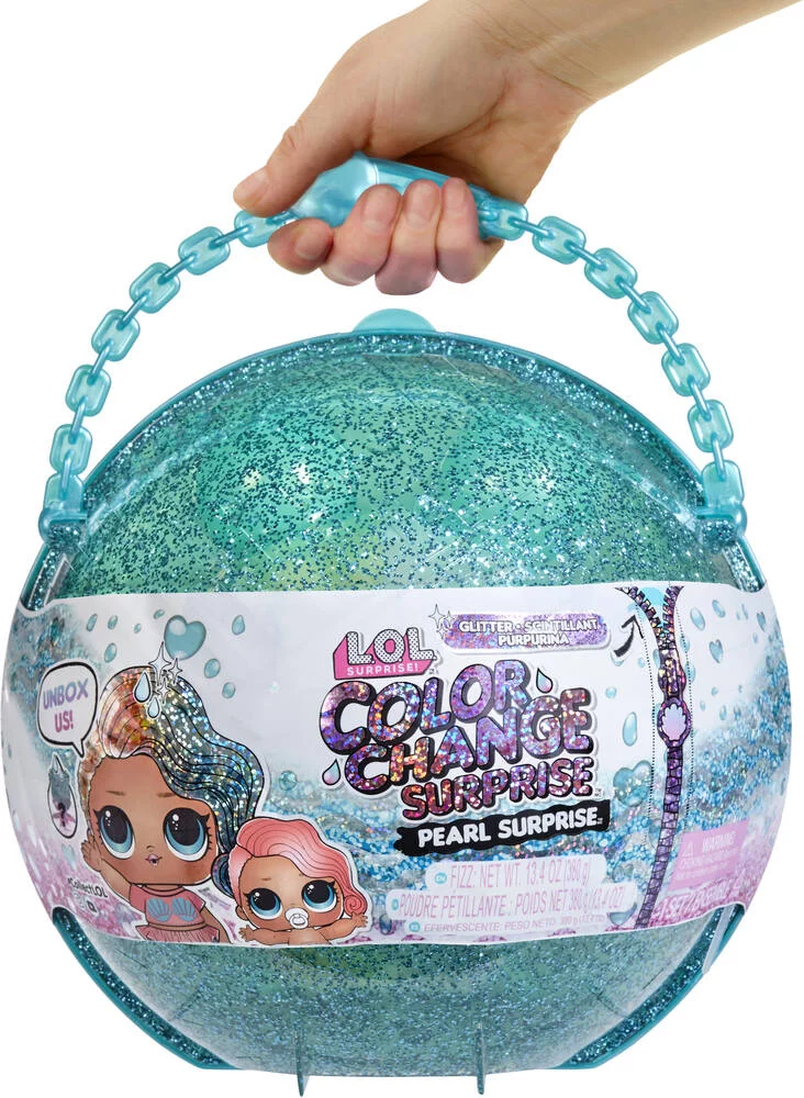 LOL SURPRISE - POUPEE  GLITTER COLOR CHANGE SURPRISE - BLEU