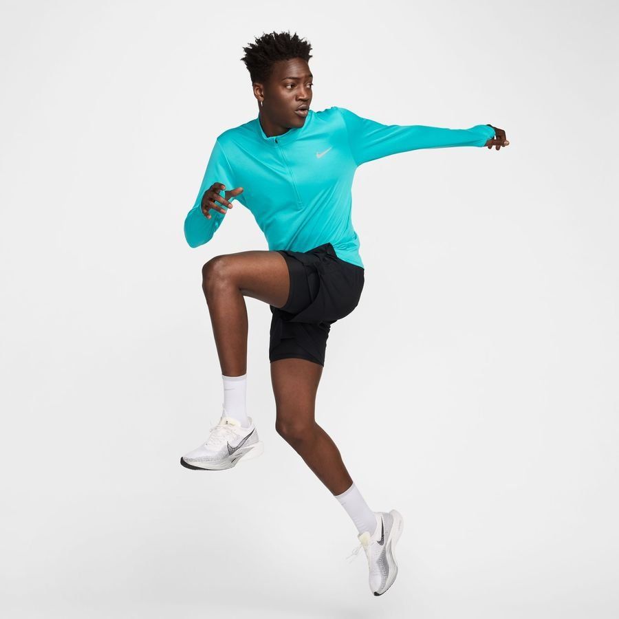 Nike Haut Running Dri-FIT Pacer HZ - Cactus/Argenté