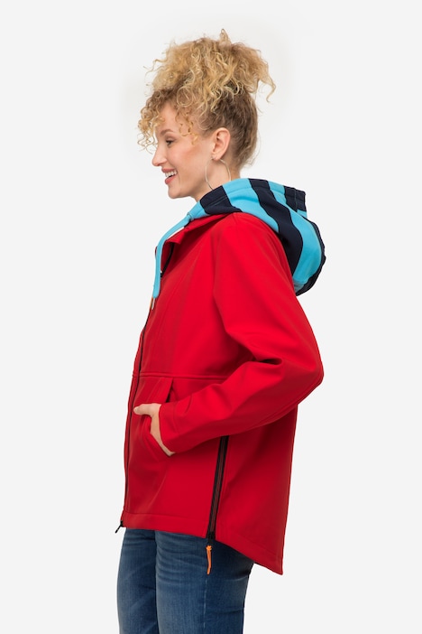 Softshell-Jacke, Fleece-Innenseite, Stehkragen, Zipper