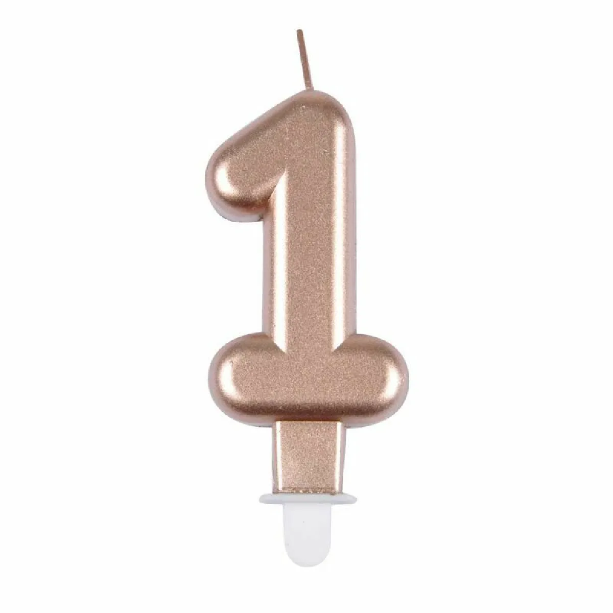 Paris Prix Bougie Anniversaire Chiffre 1 Rose Gold