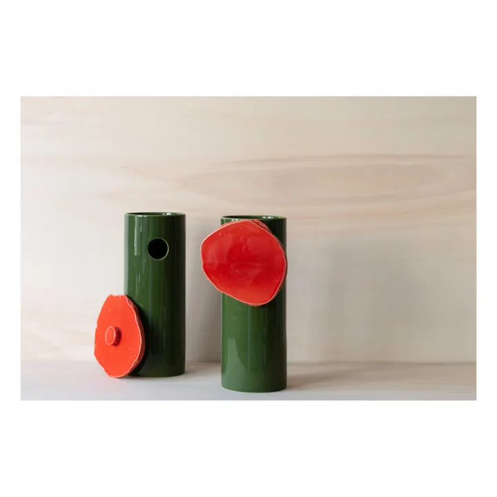 Vitra Vase découpage disque - Ronan & Erwan Bouroullec | Vert foncé