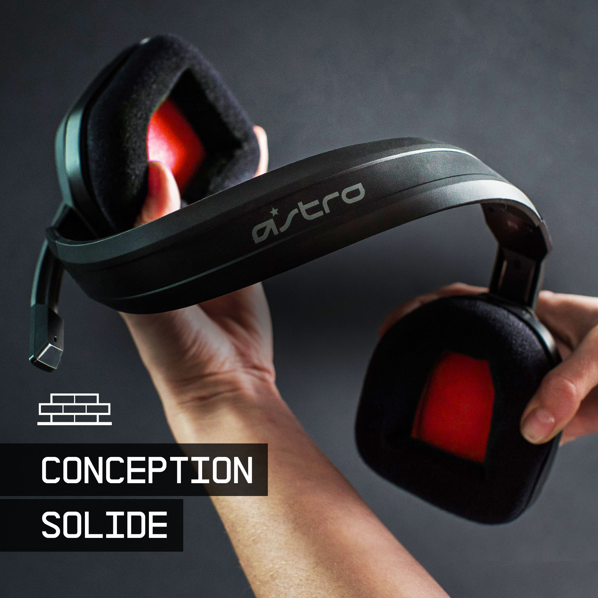 Astro A10 Gris/Rouge (PC/Mac/Xbox One/PlayStation 4/Switch/Mobiles)
