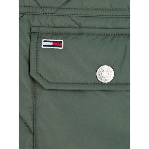 Tommy Jeans Quilted Trucker Jakke, Avalon Green, S