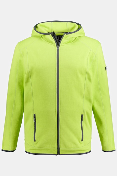 JAY-PI Strickfleece-Jacke, Skiwear, Kapuze, Zipper