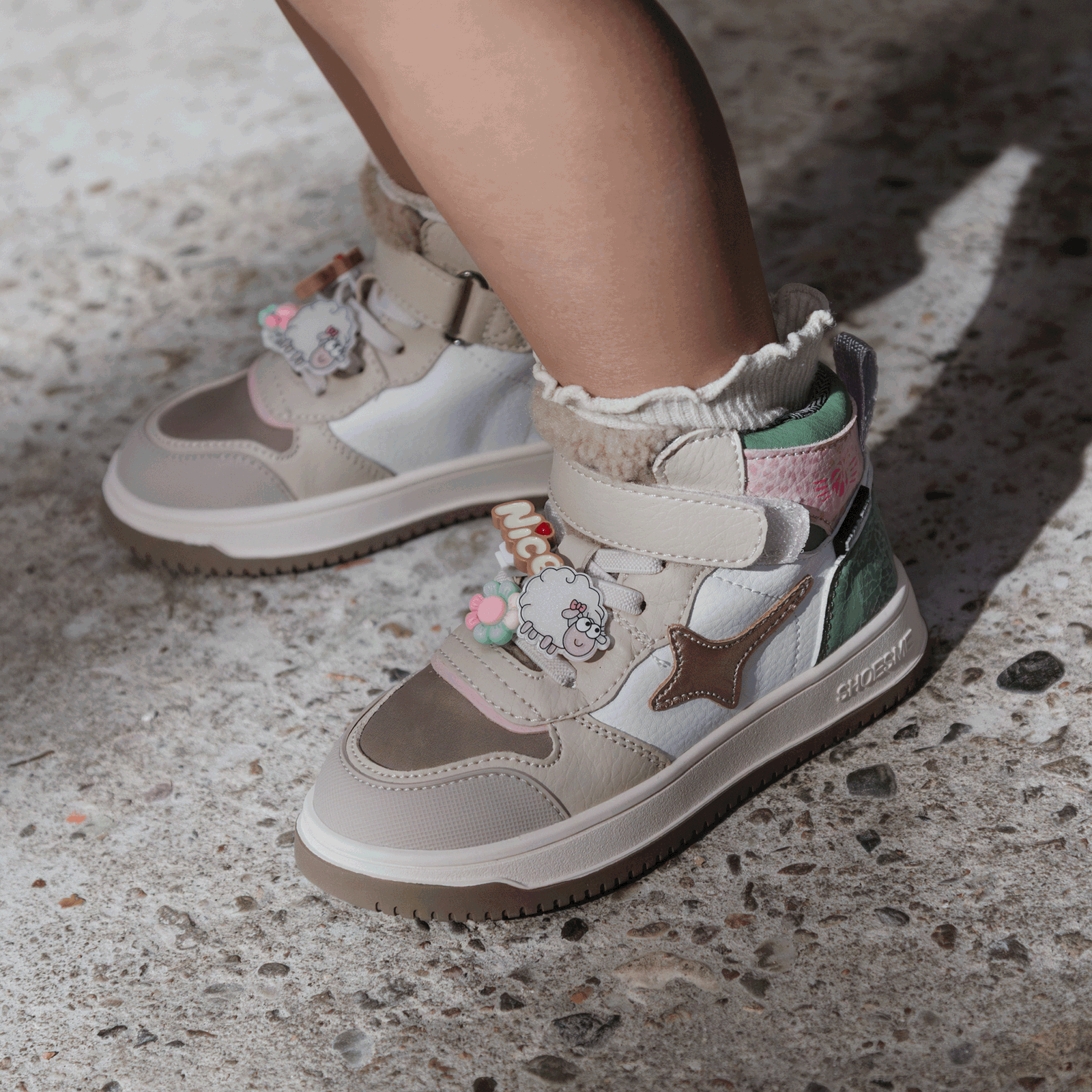 Shoesme taupe Sneaker