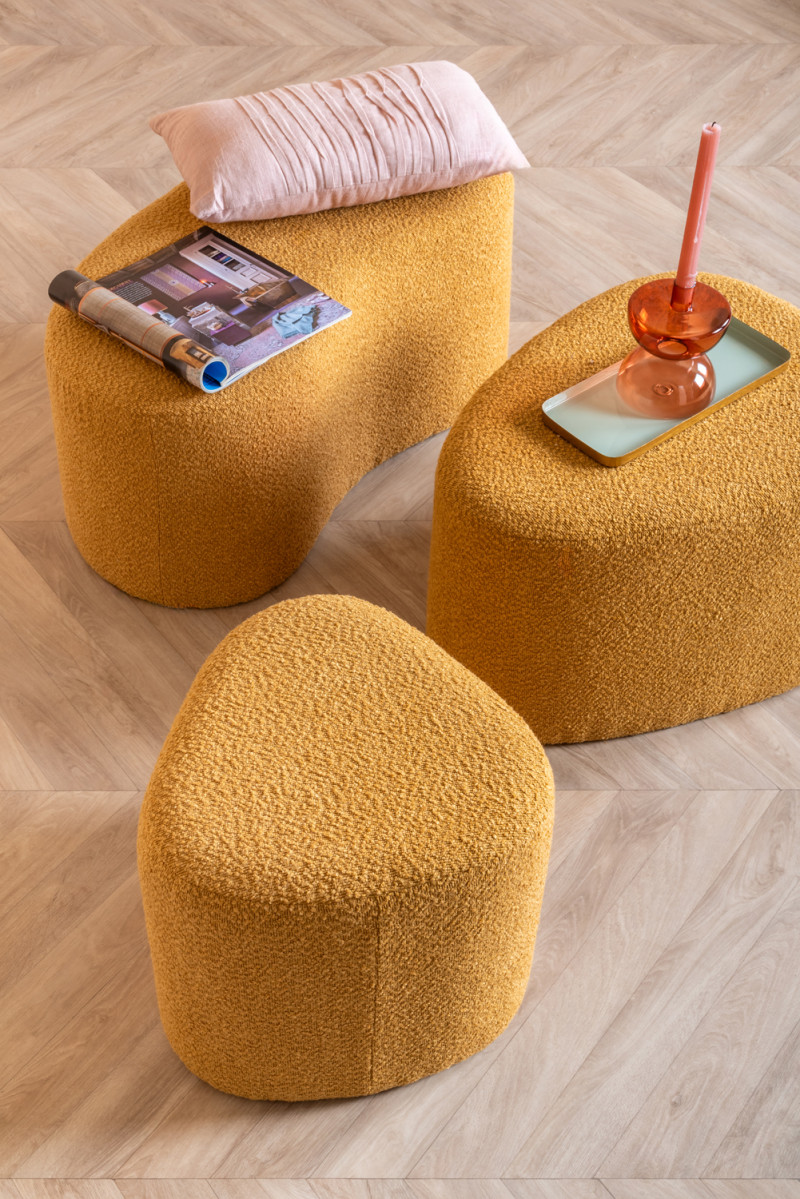 Pouf Ada Wave LM2175TP Taupe grey