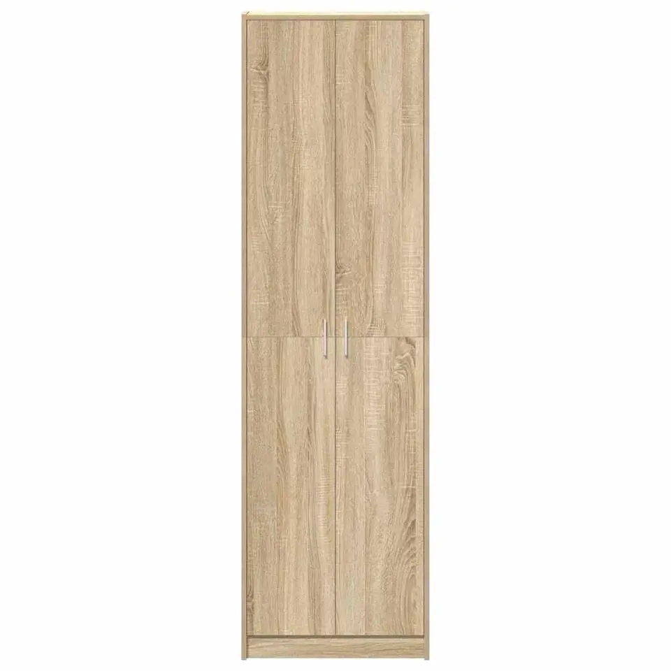 vidaXL - 2-deurs Kledingkast met planken - Hout - Sonoma eiken - 55x25x189 cm