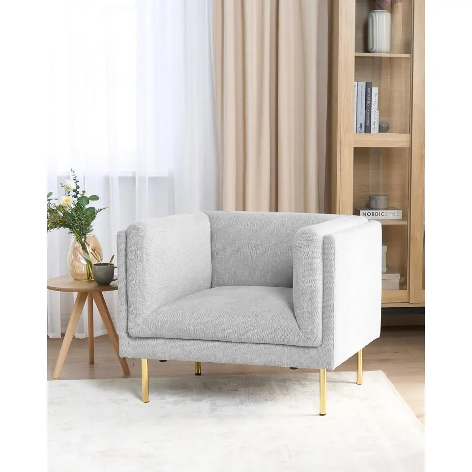 MOEN - Fauteuil - Grijs - Stof