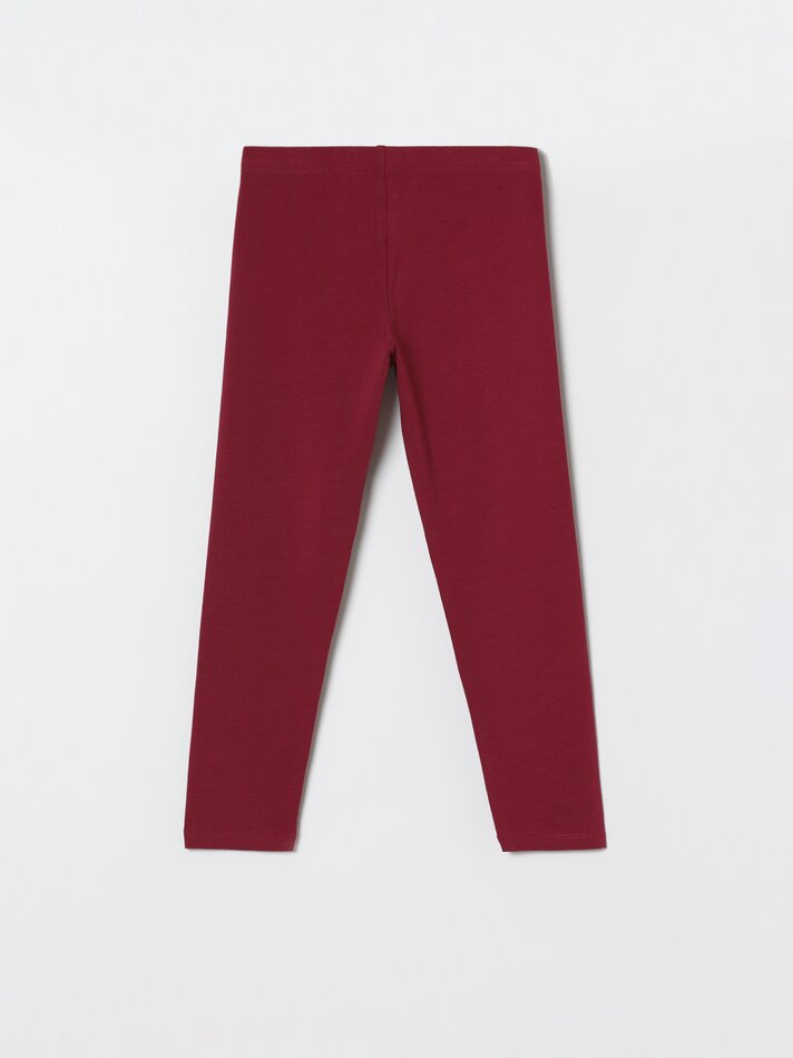 Conjunto de 2 Leggings Compridas - Bordô