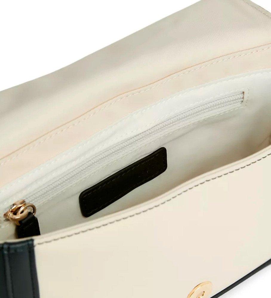 Bolsa transversal Tommy Hilfiger Essential com detalhes contrastantes em bege