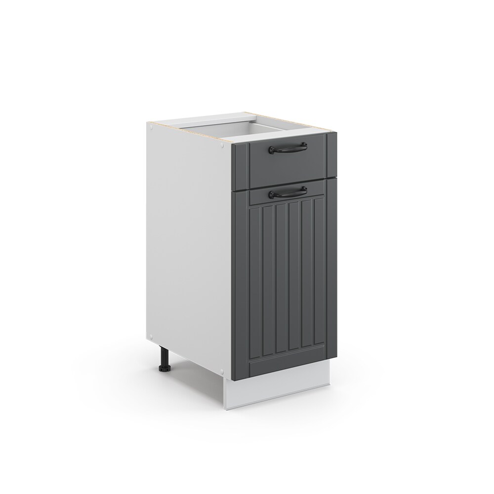 Vicco Schubunterschrank 40 cm FAME Line Küchenschrank Küchenzeile Landhaus Anthrazit