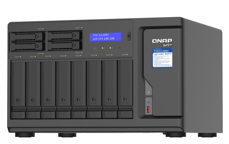 NAS TVS-h1288X-W1250-16G 12-bay<br>NAS mit 12 Laufwerkschächten
