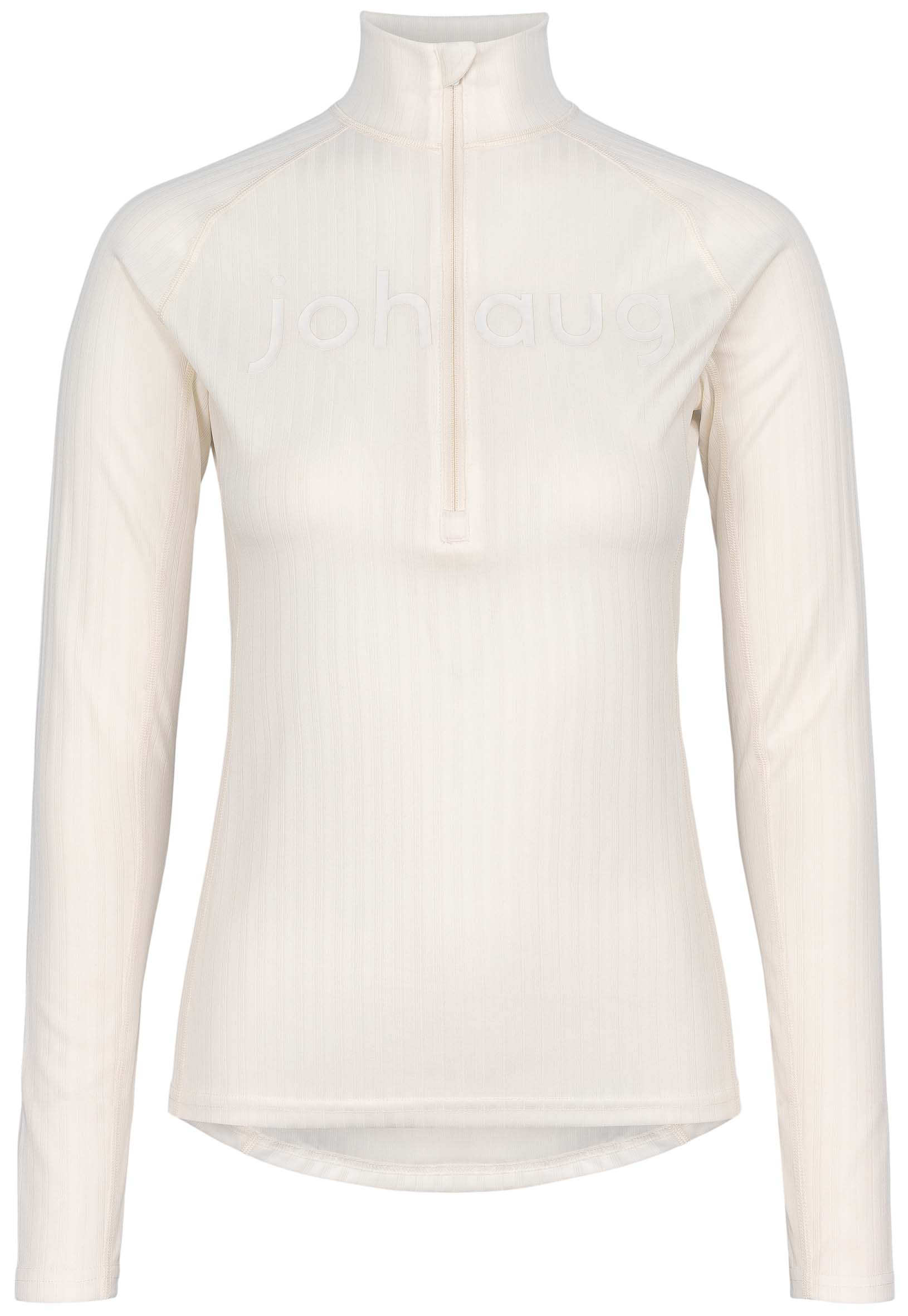 Rib Tech Half Zip Dame Tofu White