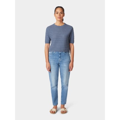 Damen-Strickshirt, Hellblau