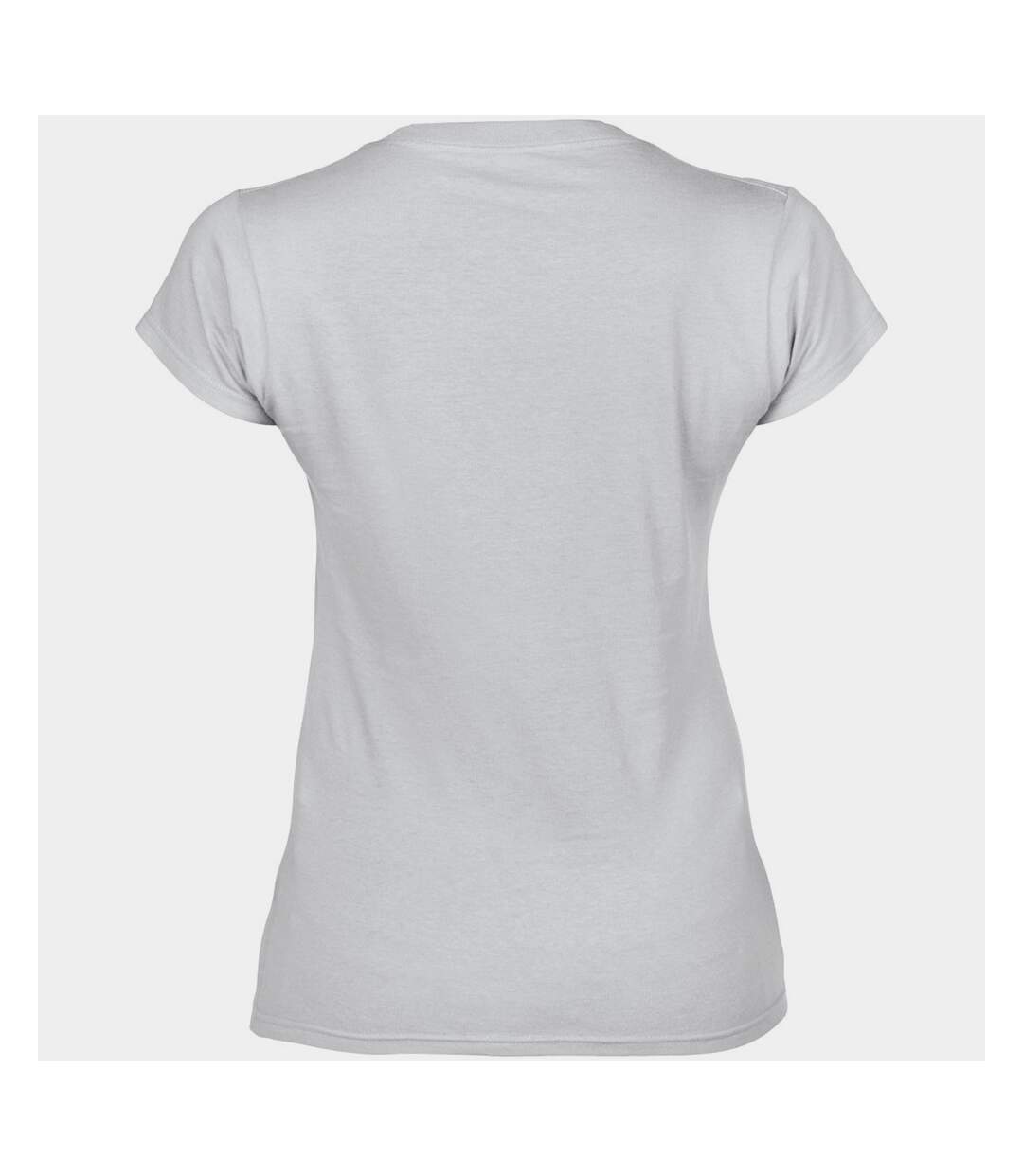 Gildan - T-shirt à manches courtes et col en V - Femme (Blanc) - UTBC491
