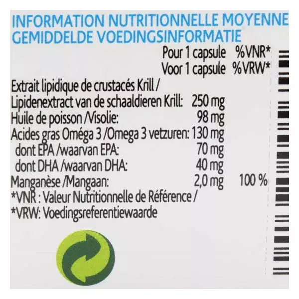 Naturland Krill Oil Manganês 45 cápsulas