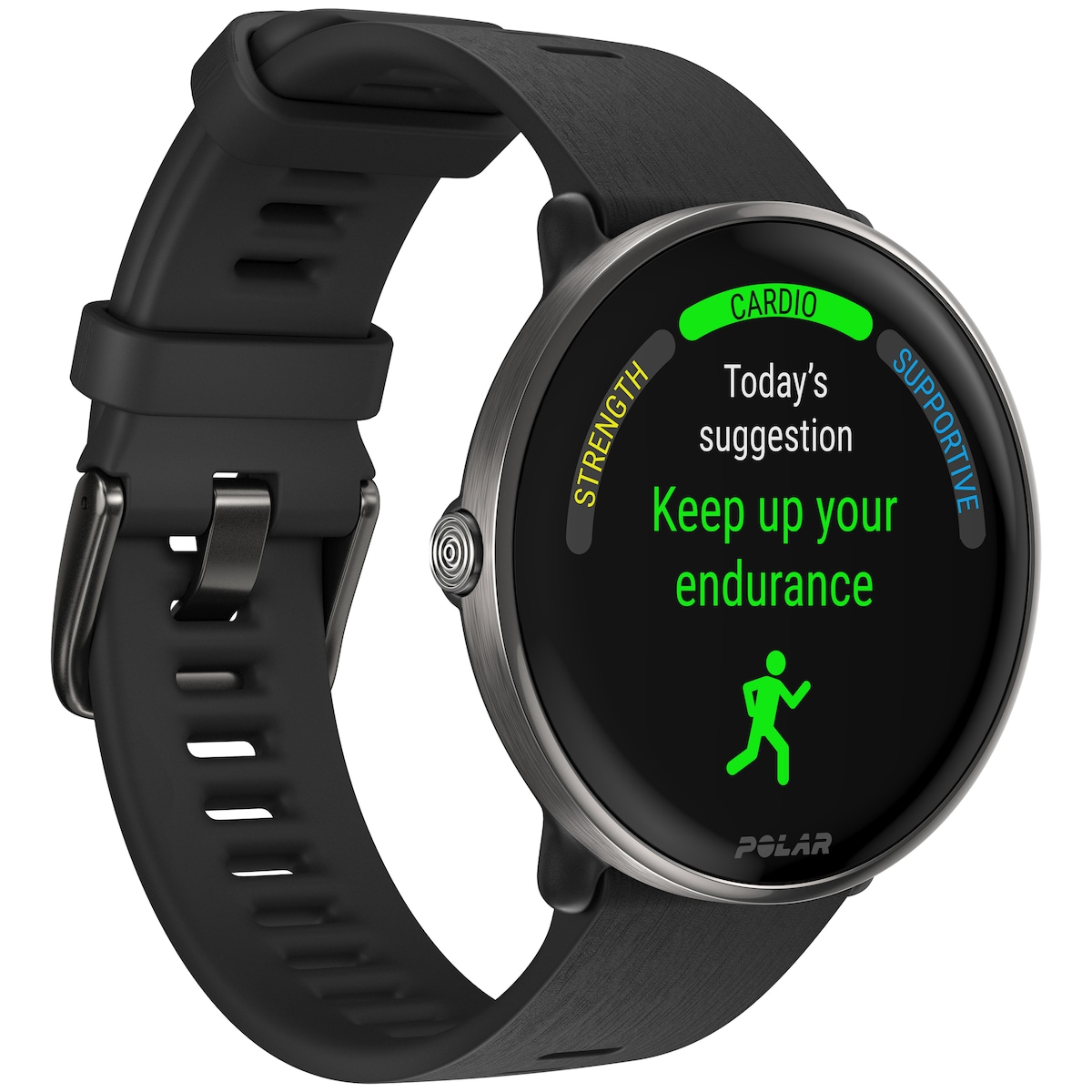 Polar Ignite 3 Titanium sportsklokke S-L (sort)