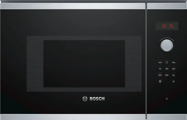 Bosch Serie | 4 BFL523MS0 - Mikrobølgeovn - til indbygning - 20 liter - 800 W - rustfrit stål