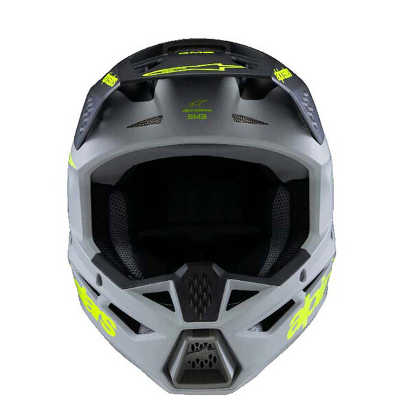 Alpinestars - Casque enfant Youth S-M3 Radium Gris / Noir / Jaune fluo