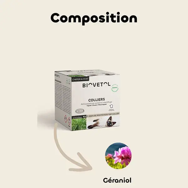 Biovetol - Antiparasitário - Coleira para Gatos (38 cm marrom) - 6 unidades