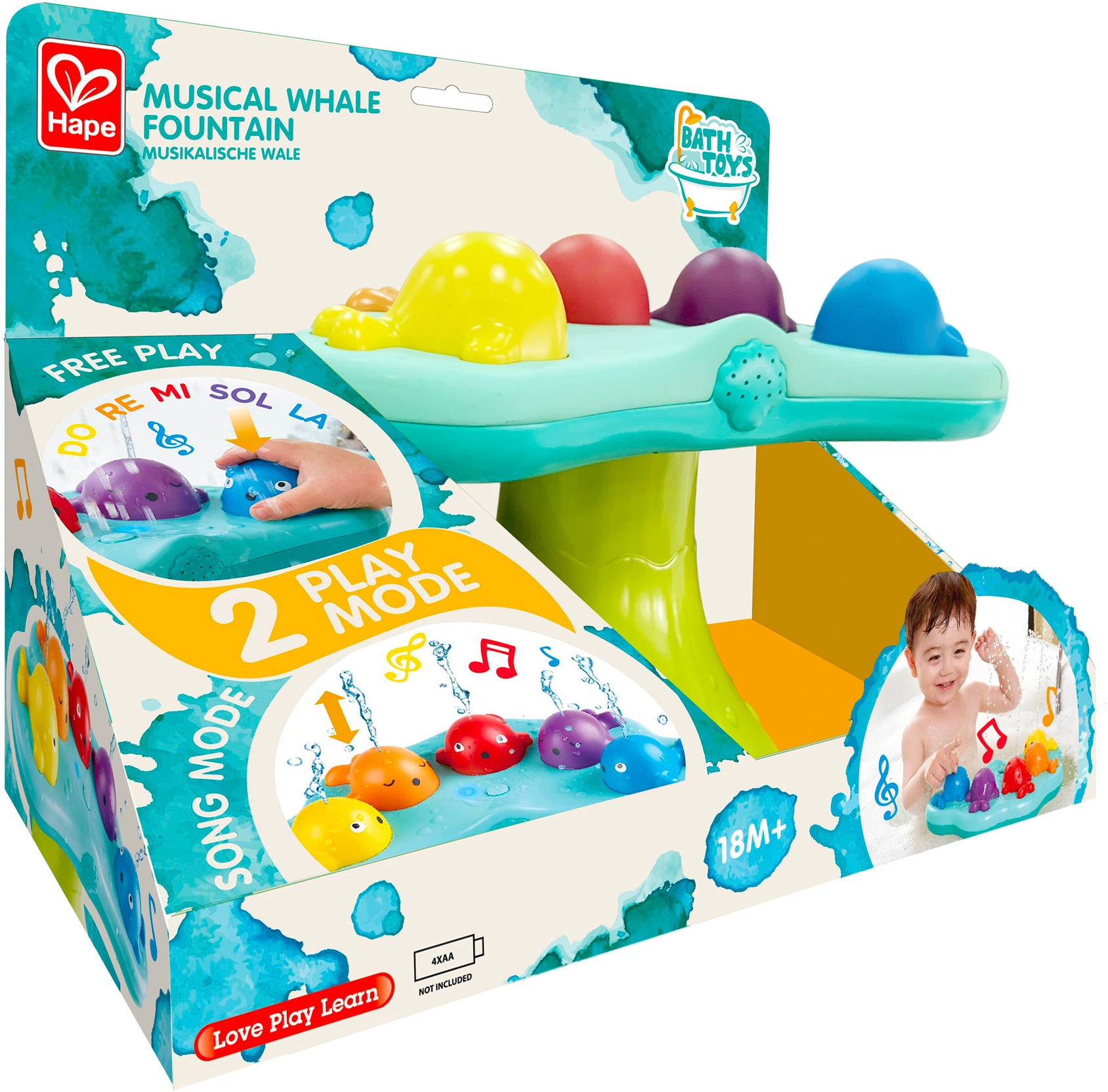 Hape Badespielzeug »Musikalische Wale« mit Sound