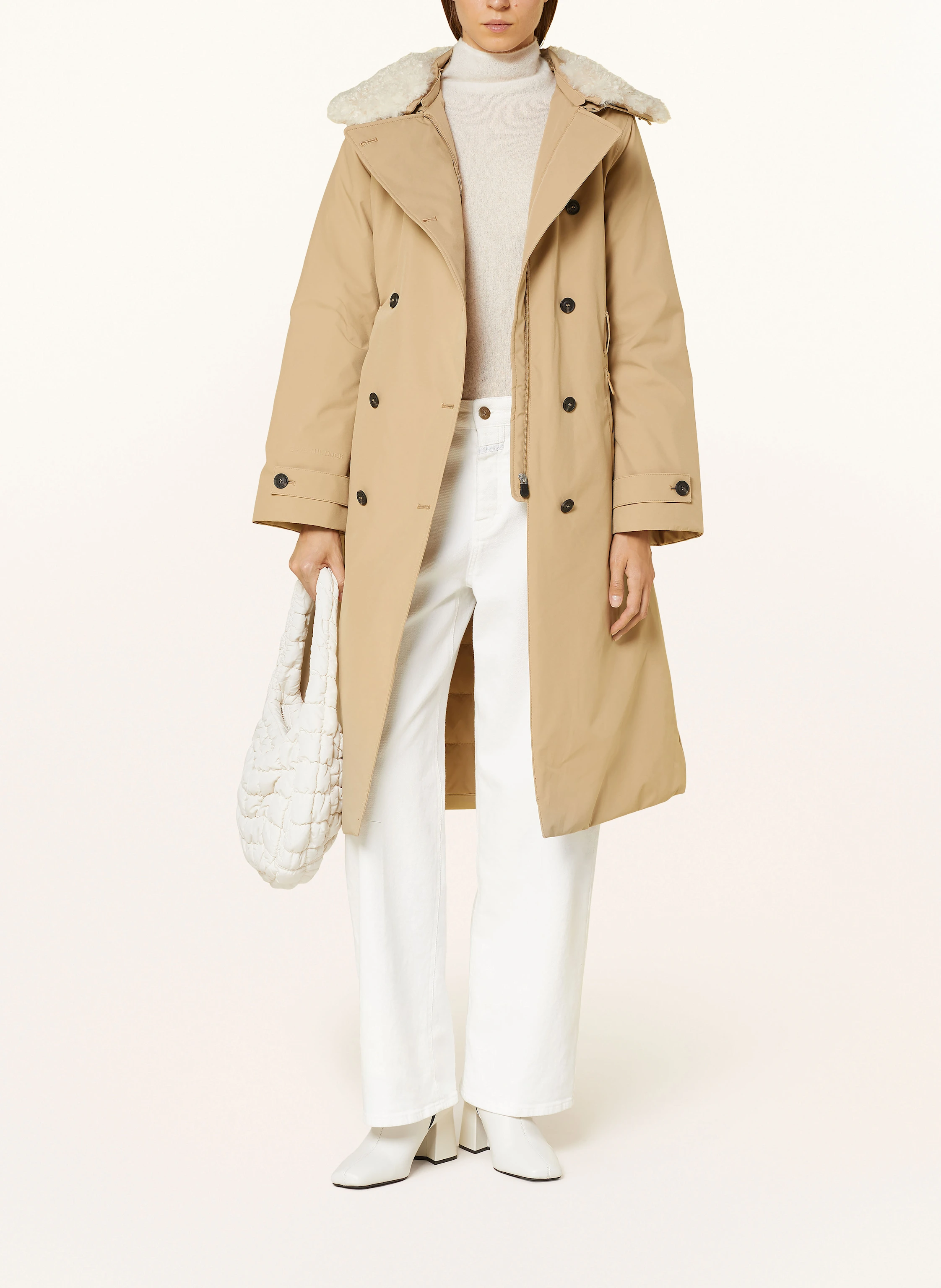 SAVE THE DUCK Trenchcoat mit abnehmbarem Kragen