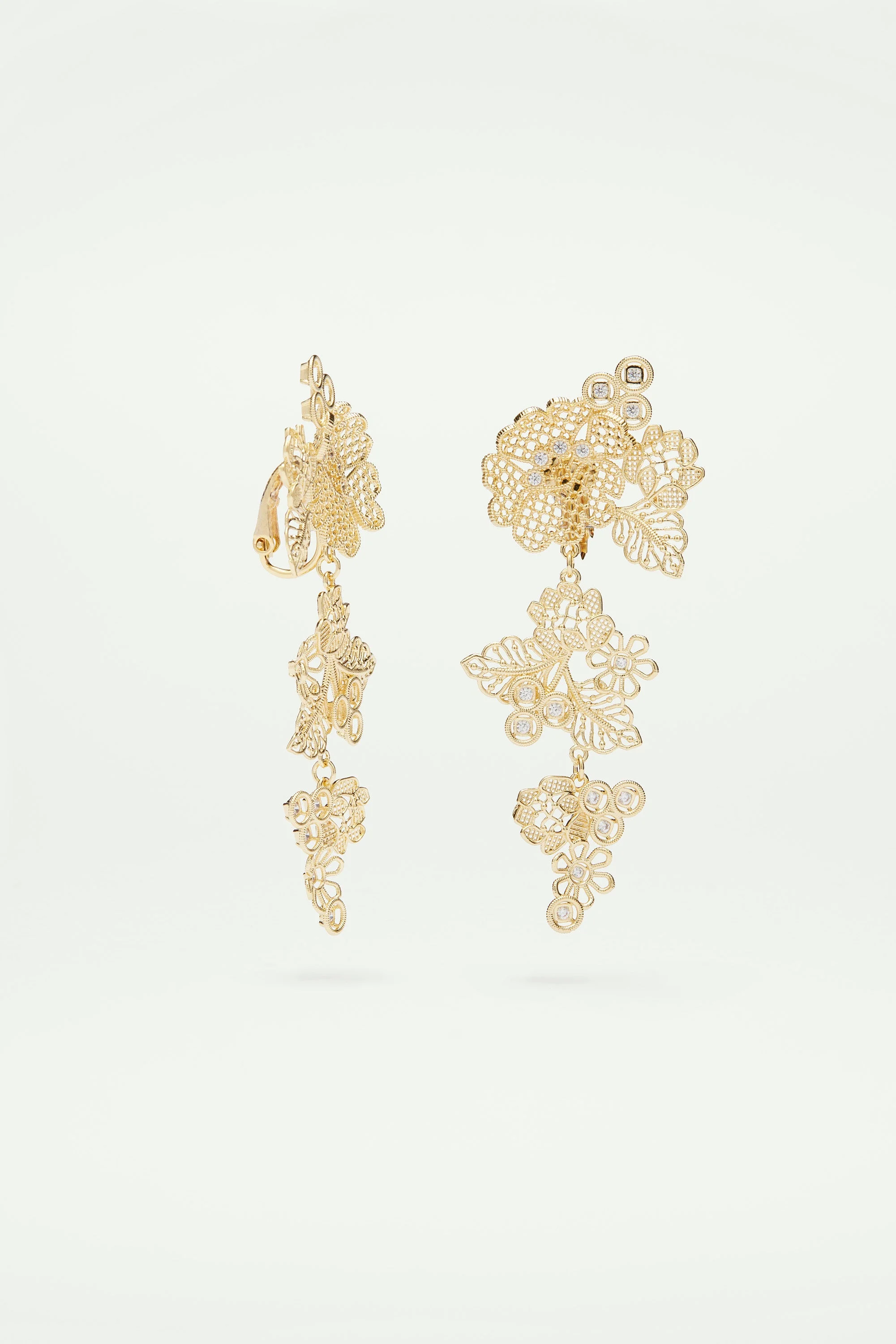 Boucles d'oreilles fil d'or | Jaune