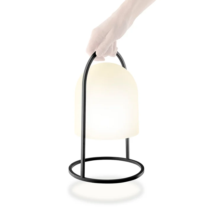 Eva Solo - Lantern Solarleuchte H 43 cm, schwarz / weiss