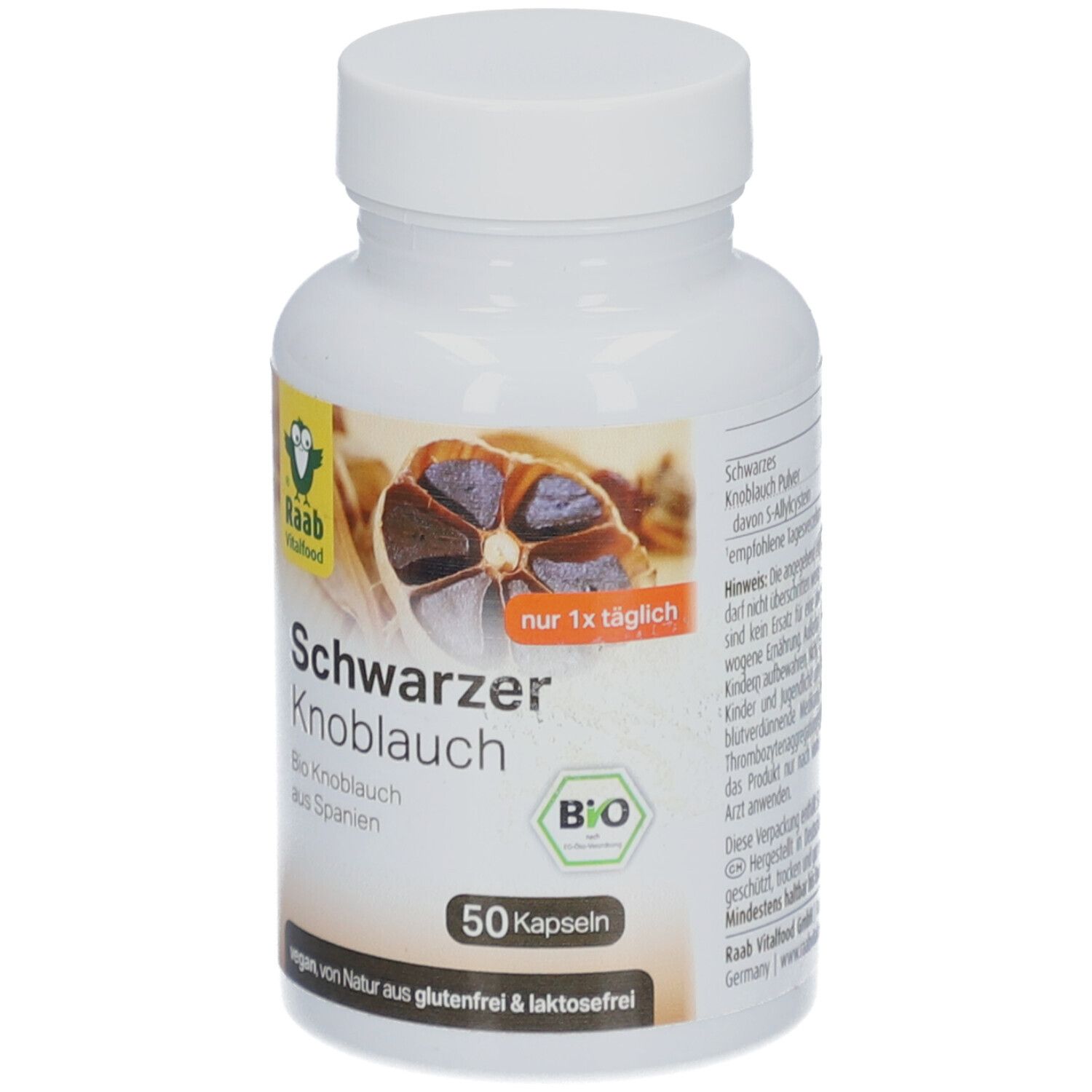 Raab BIO Schwarzer Knoblauch Kapseln