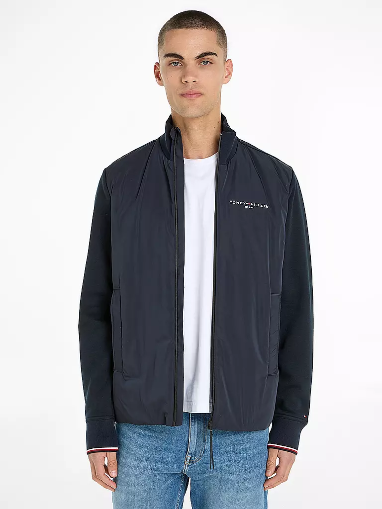 TOMMY HILFIGER Sweatjacke blau
