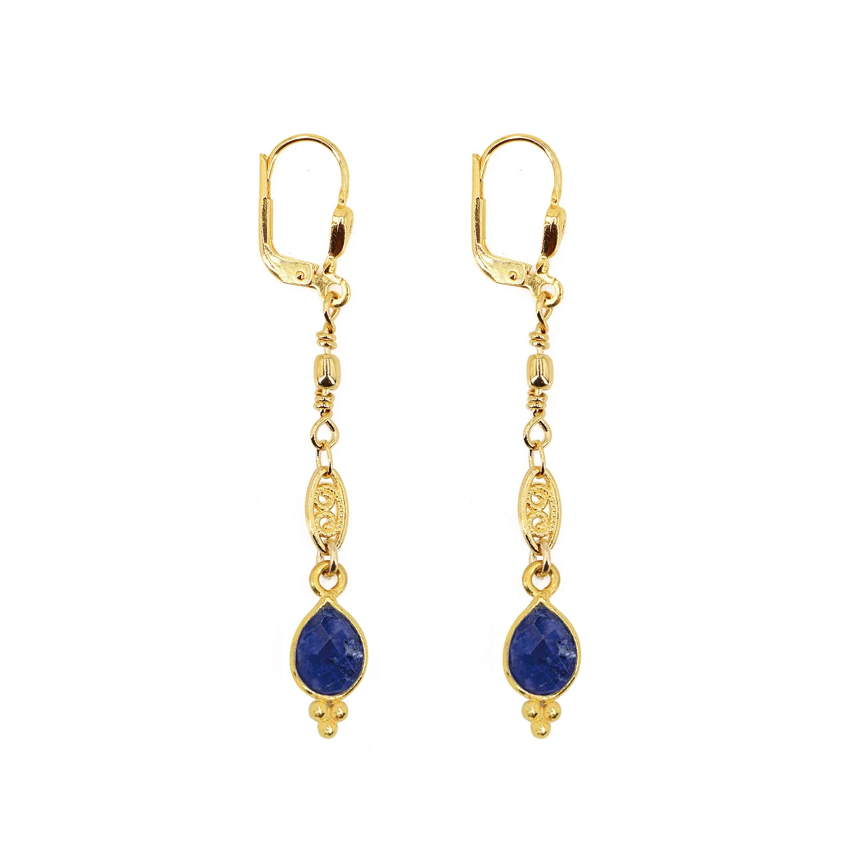 THALIA - Boucles longues | Bleu