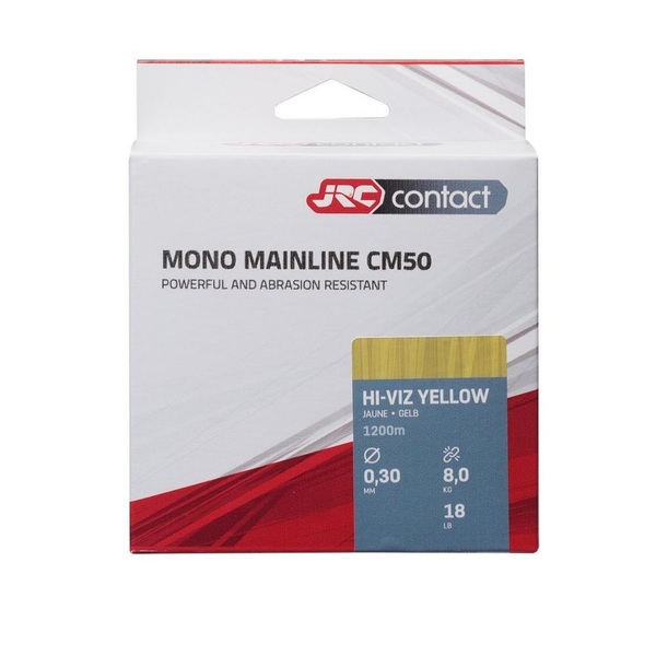 JRC Contact CM50 Nylon Hi-Viz Jaune 1200m
